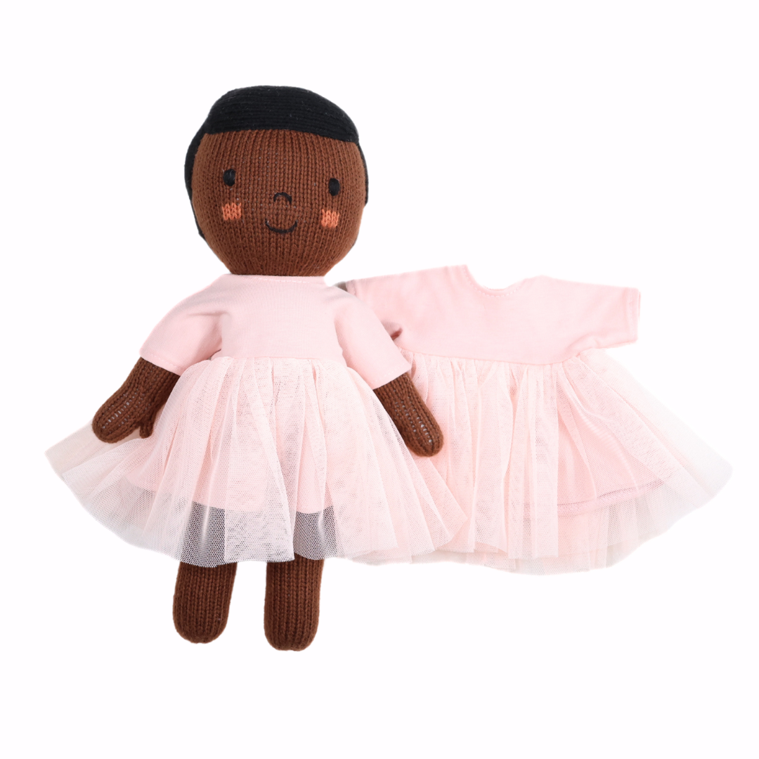 12" Tutu Doll Dress - Pink