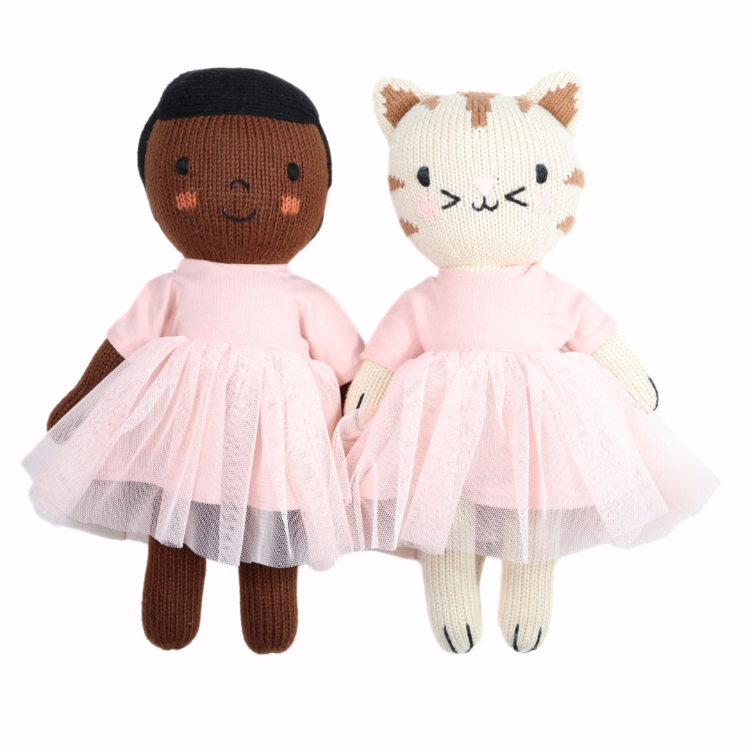 12" Tutu Doll Dress - Pink