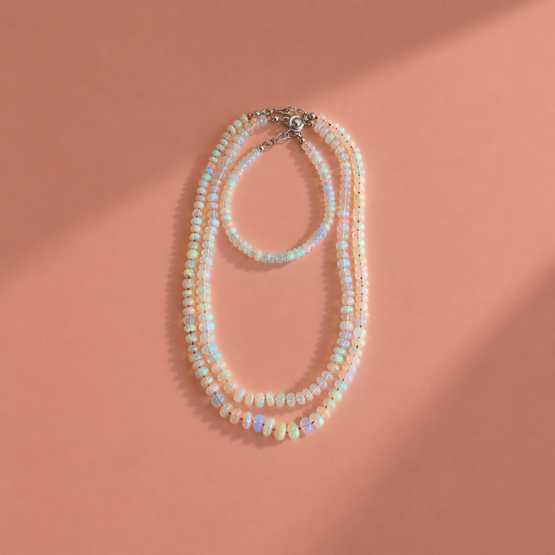 Mothers Day Necklace Bundle - White Opal