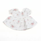 12" Ruffle Sleeve Floral Doll Dress