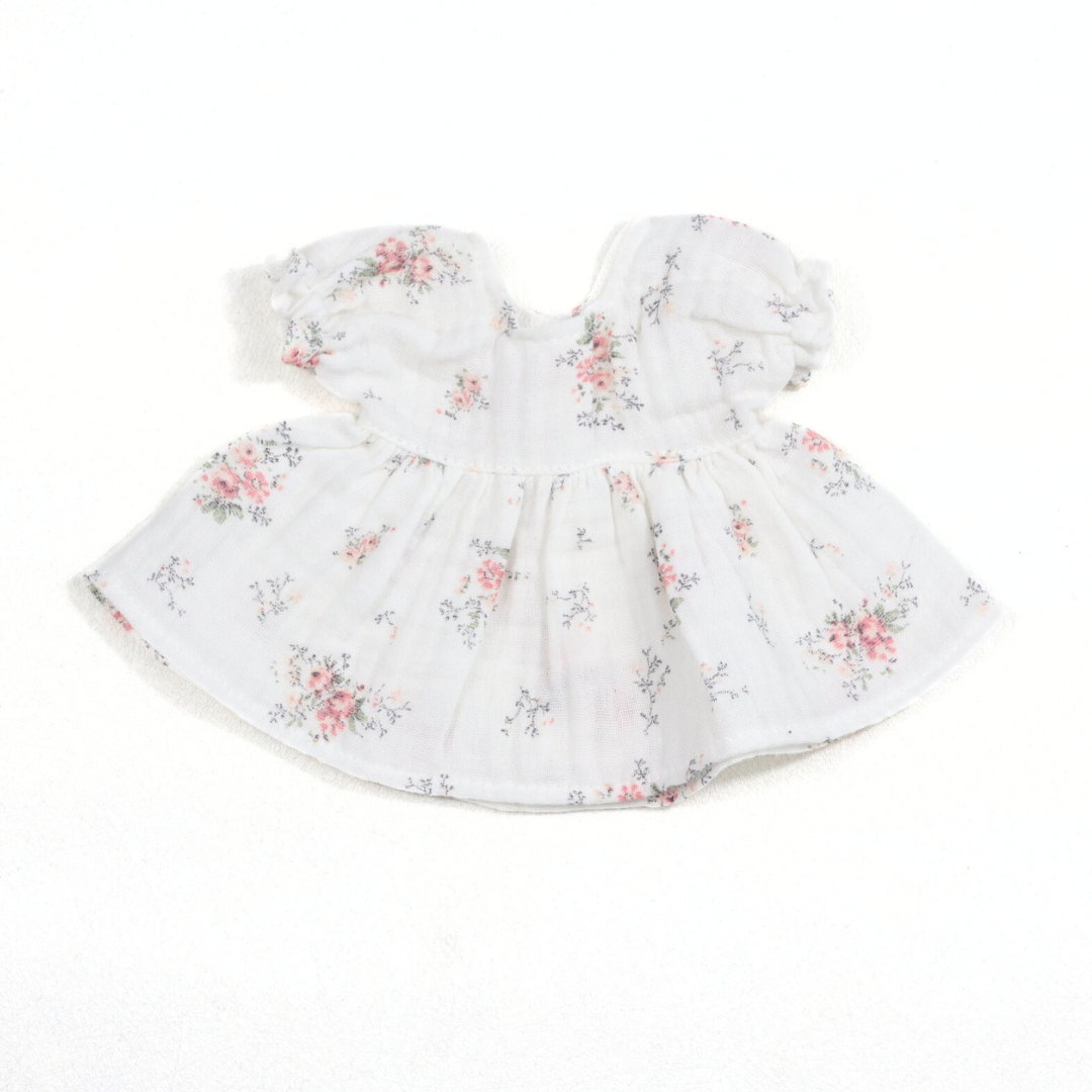 12" Ruffle Sleeve Floral Doll Dress