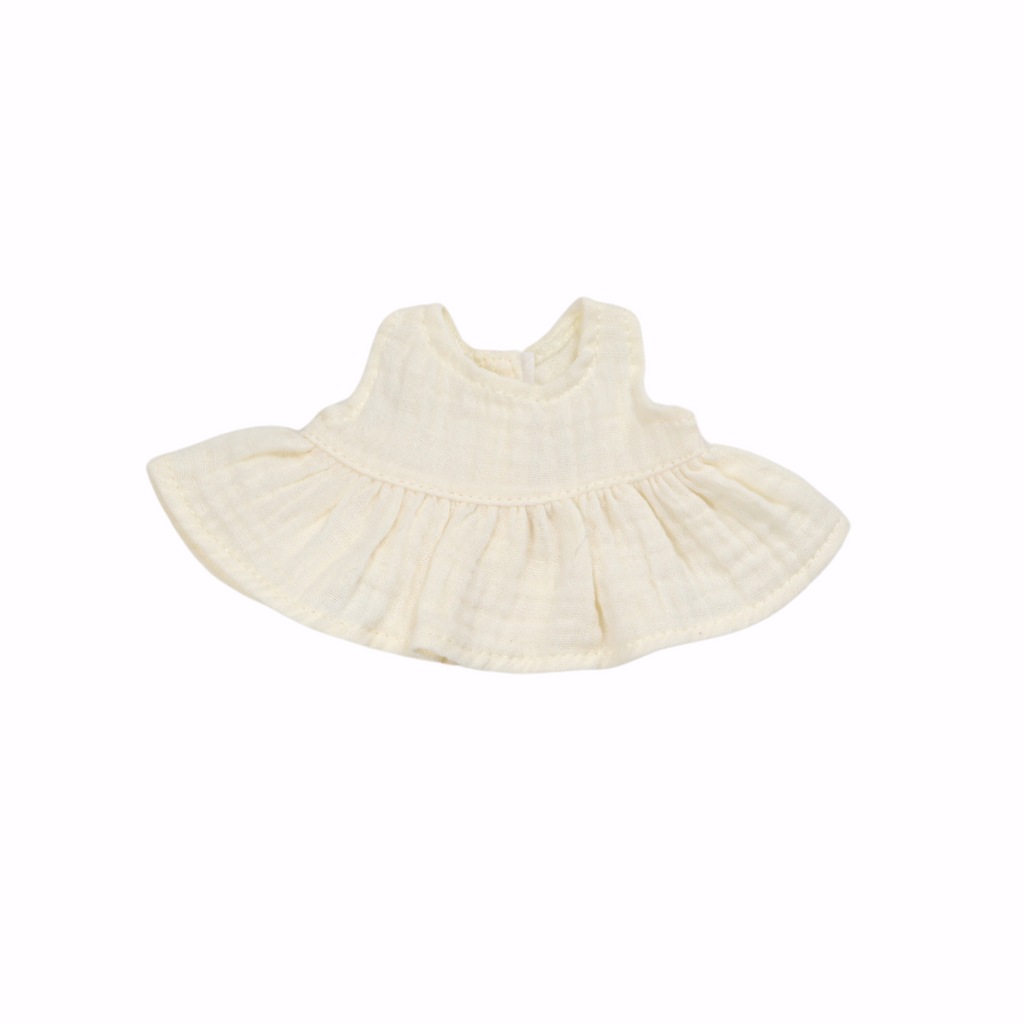 7" Muslin Sleeveless Dress - Ivory