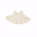 7" Muslin Sleeveless Dress - Ivory