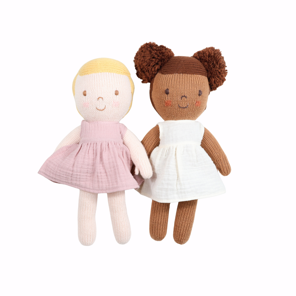 12" Muslin Sleeveless Dress - Mauve Pink