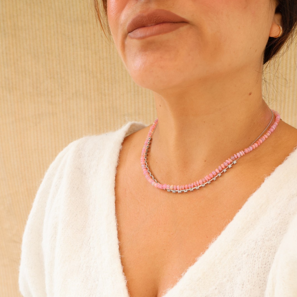 Mothers Day Necklace Bundle - Pink Opal