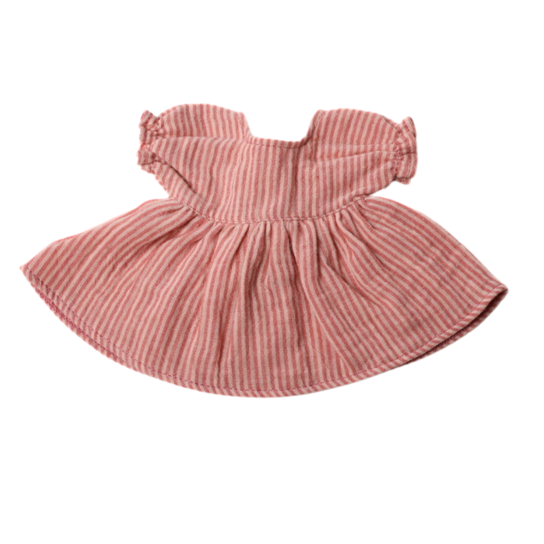 Red Heritage Stripe Dress - 12" doll